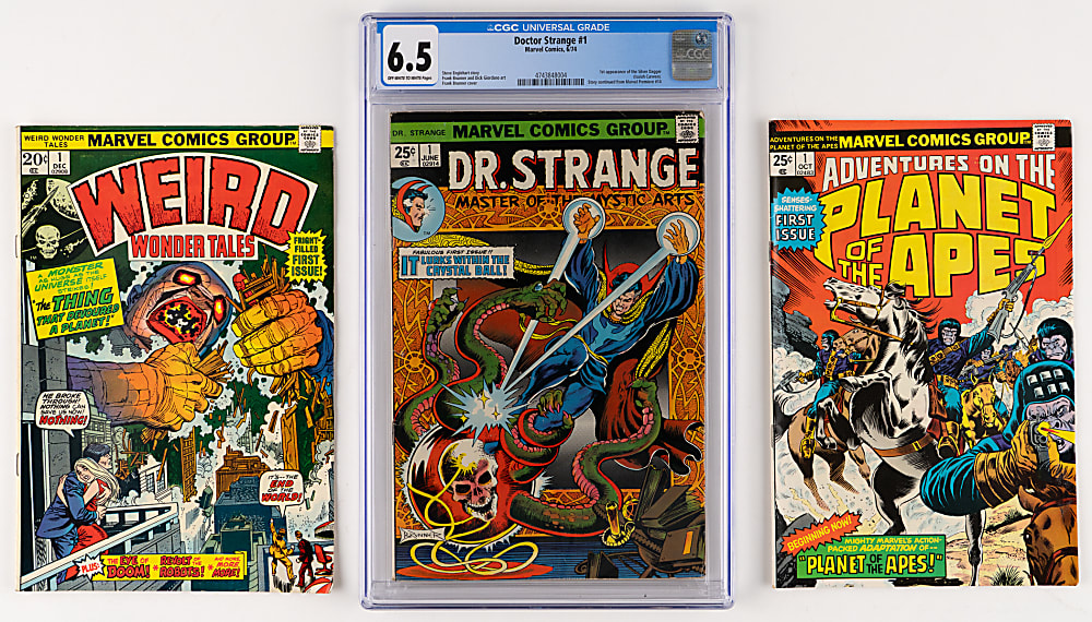 1967-1975 Marvel Comic Book Collection (48) with CGC 6.5 Dr. Strange #1