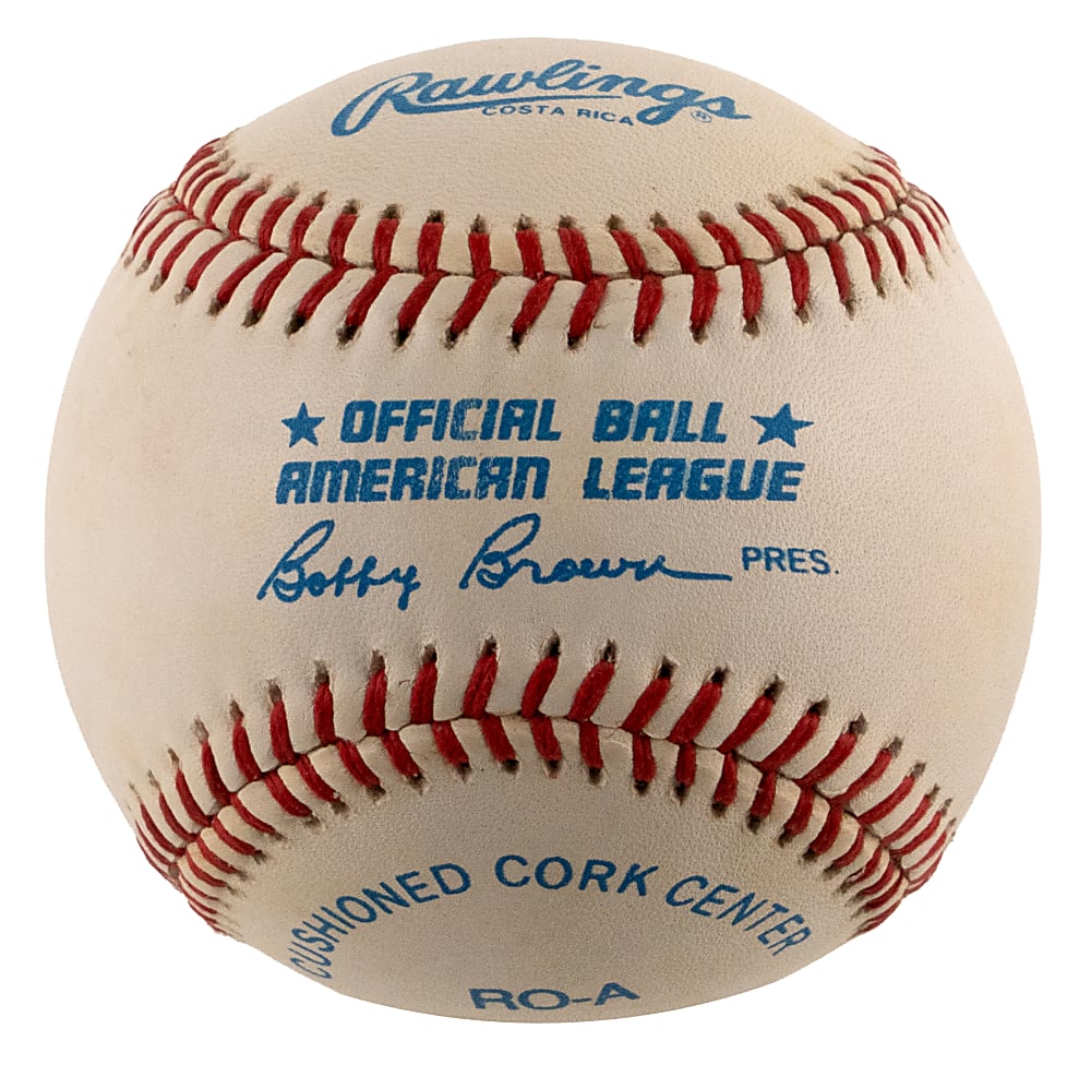 Ted Williams Single-Signed OAL/Brown Baseball