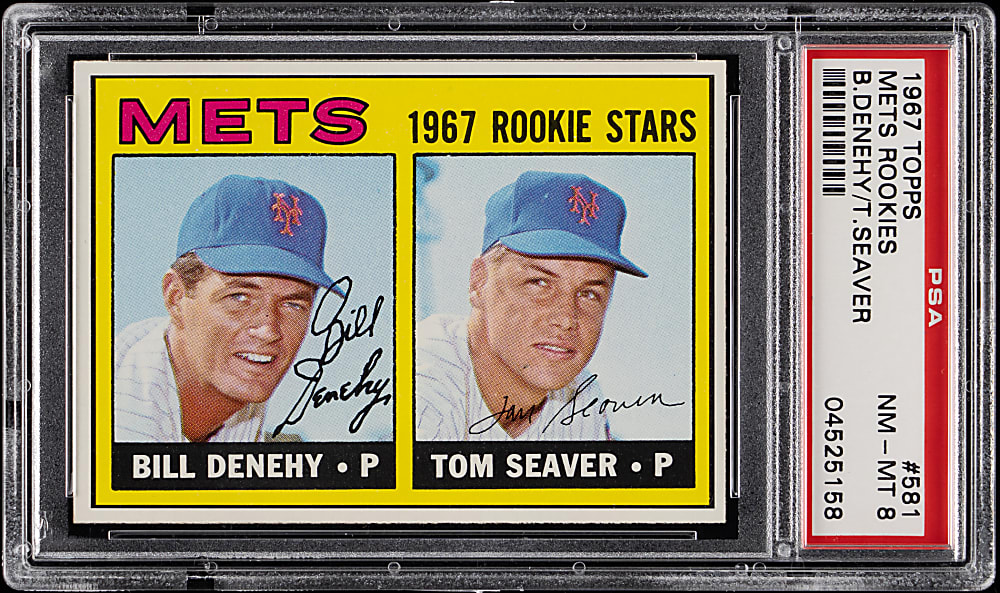 1967 Topps #581 Tom Seaver Rookie PSA NM-MT 8