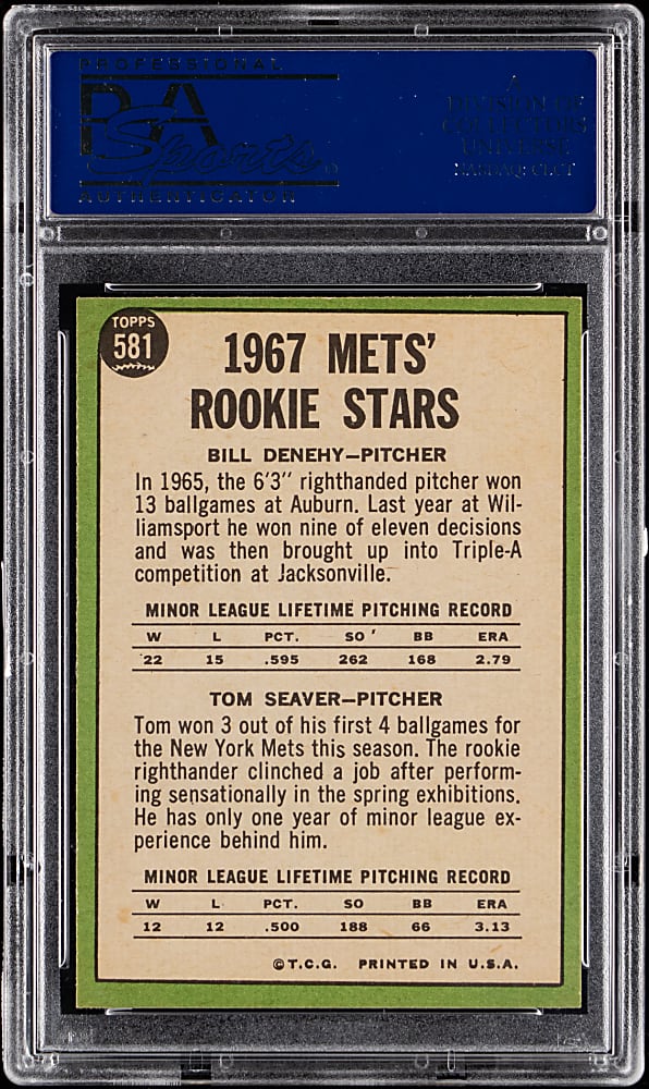 1967 Topps #581 Tom Seaver Rookie PSA NM-MT 8