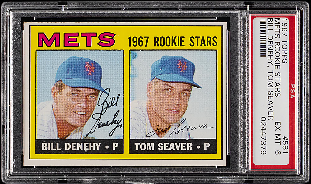 1967 Topps #581 Tom Seaver Rookie PSA EX-MT 6