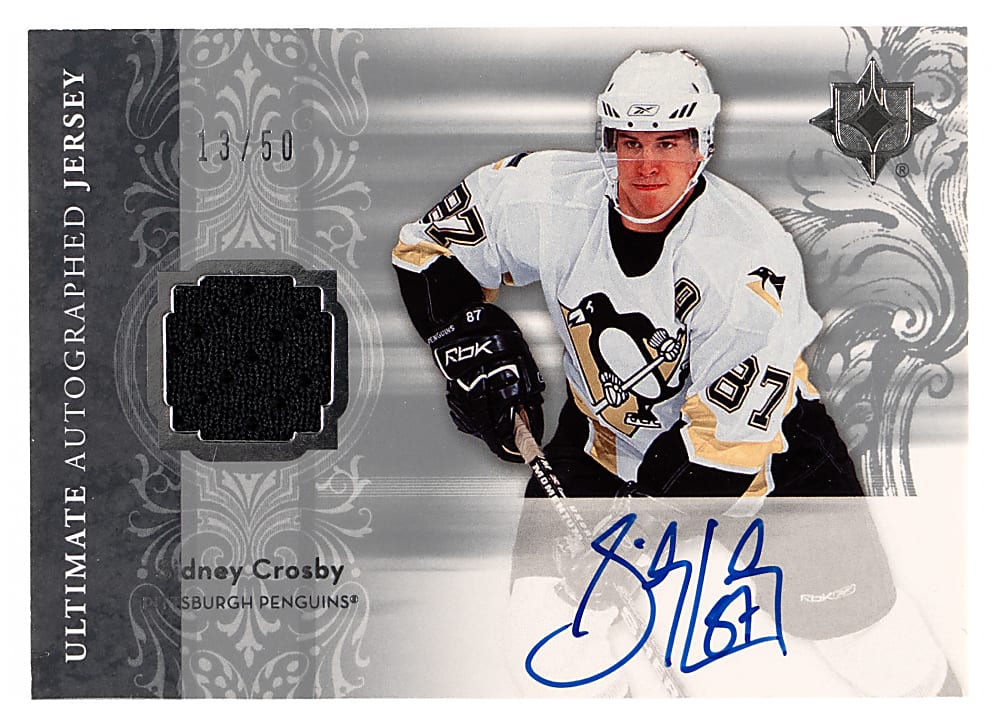 2006-2007 Upper Deck Ultimate Hockey Autographed Jerseys Sidney Crosby #/50