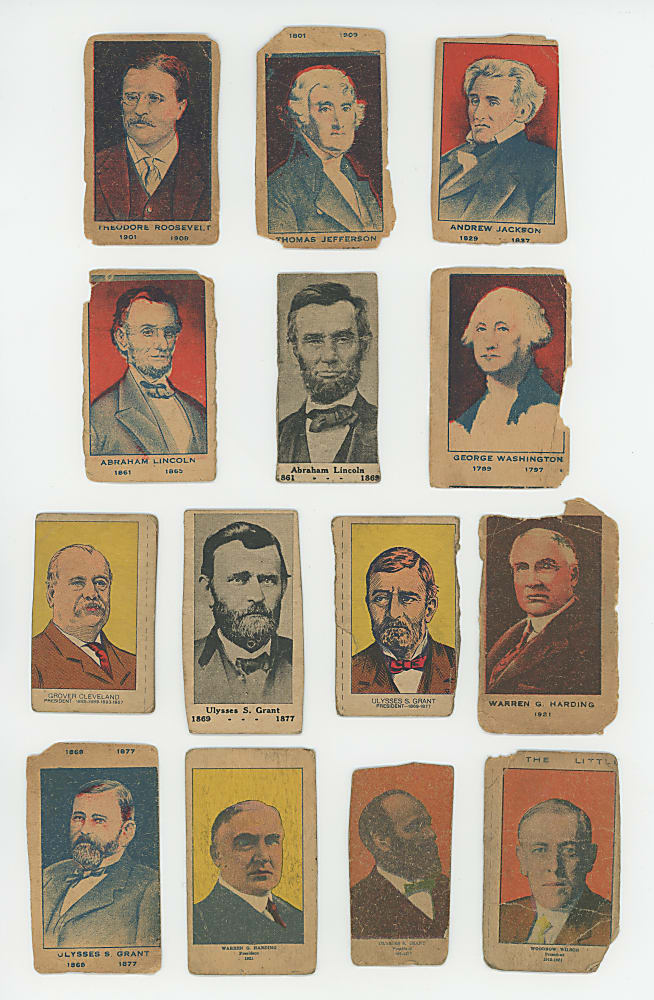 1920s President Strip Card Collection (28) with (2) Abraham Lincoln & George Washington