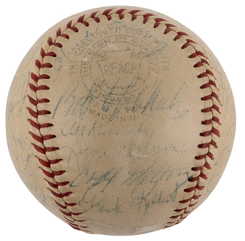 1954 Baltimore Orioles Inaugural Season Team-Signed Baseball with (30) Signatures Including Waitkus, Fox, Courtney, Dykes & Larsen - JSA LOA