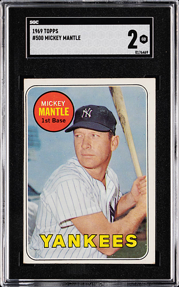 1969 Topps #500 Mickey Mantle SGC GOOD 2