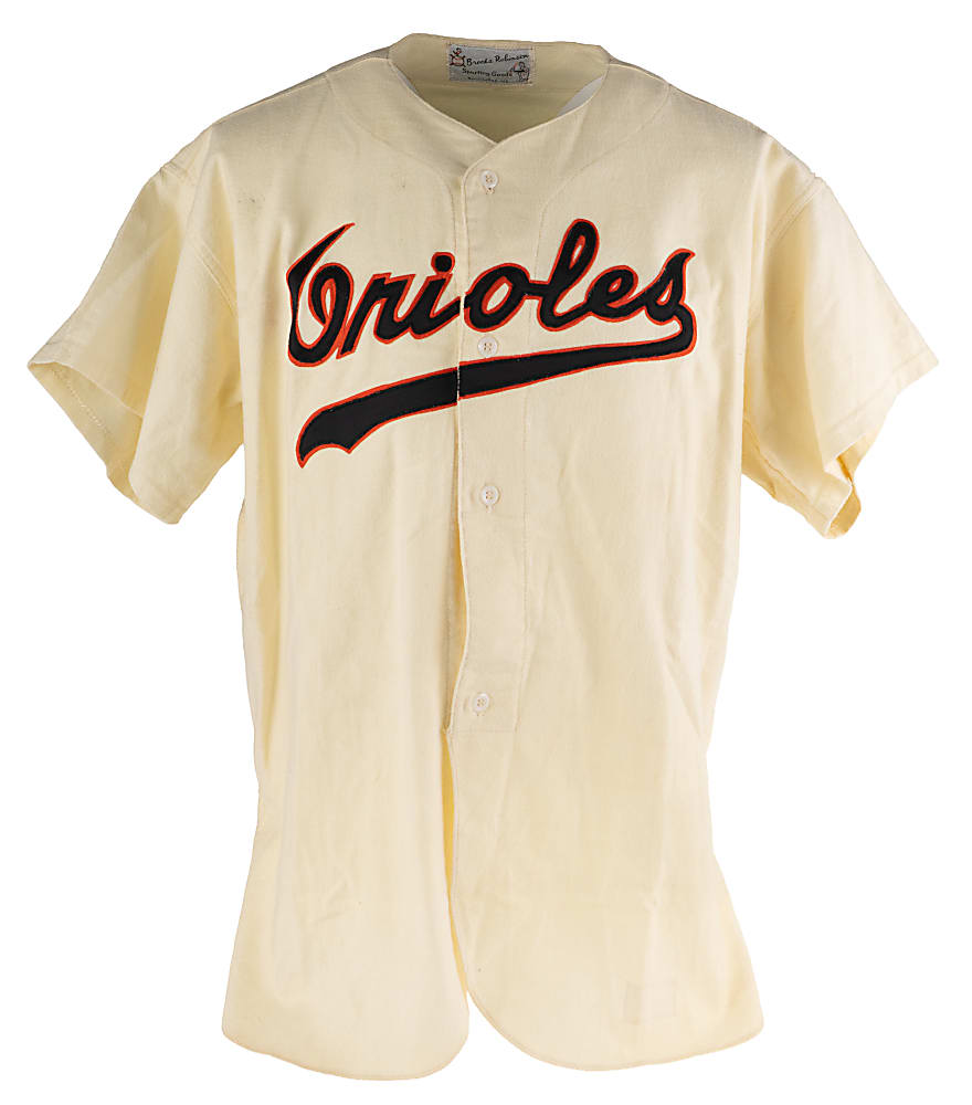 1974 Frank Skaff Game-Worn Baltimore Orioles 1954 20th Anniversary Ceremony Jersey & Pants - Phil Wood LOA
