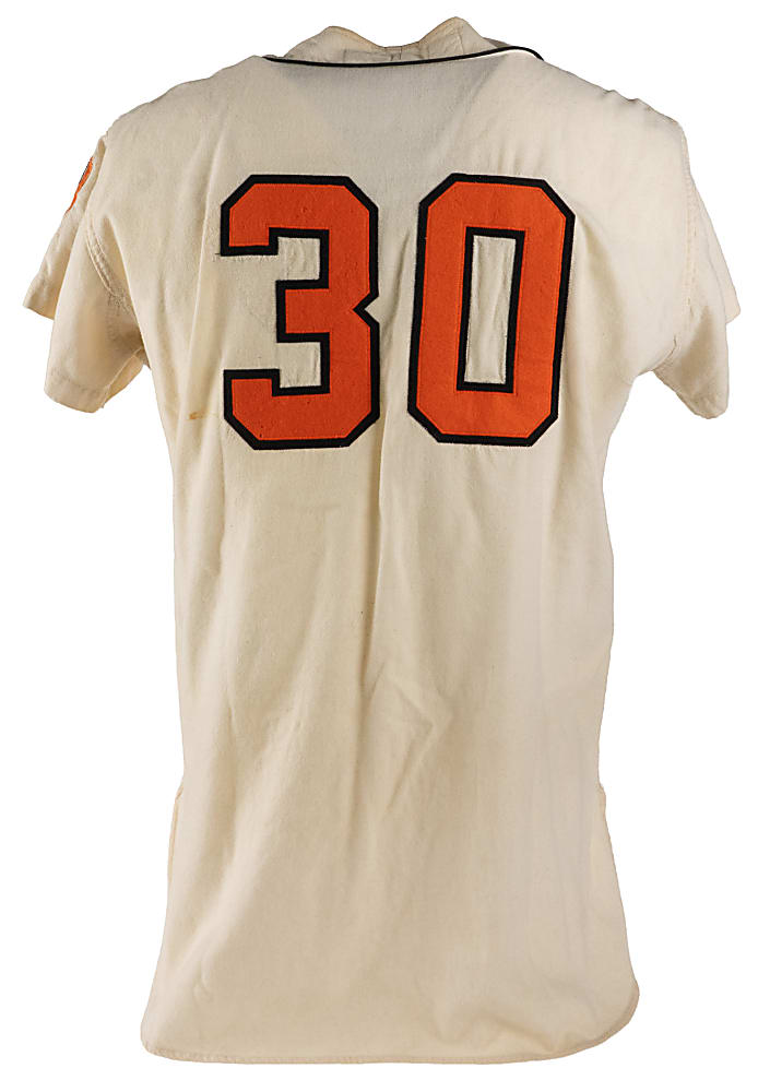 1957-1958 Baltimore Orioles Al Vincent Game-Worn Home Jersey with Laughing Bird - Phil Wood LOA