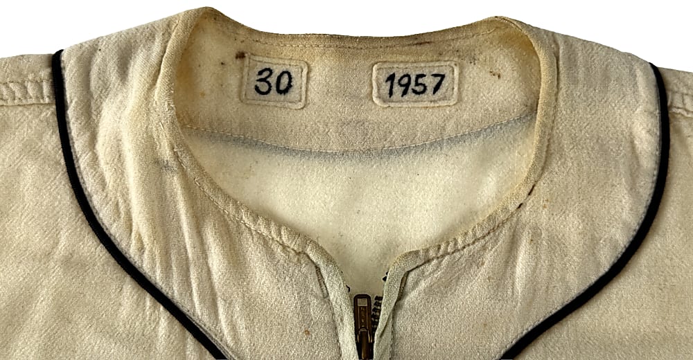 1957-1958 Baltimore Orioles Al Vincent Game-Worn Home Jersey with Laughing Bird - Phil Wood LOA