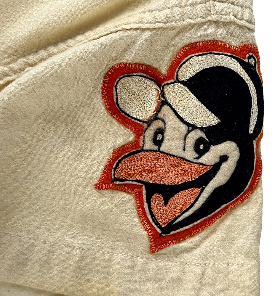 1957-1958 Baltimore Orioles Al Vincent Game-Worn Home Jersey with Laughing Bird - Phil Wood LOA
