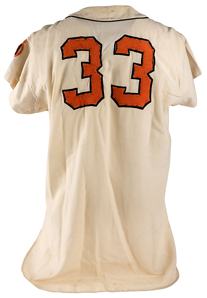 1958-1961 Baltimore Orioles #33 Game-Worn Home Jersey with Laughing Bird - Phil Wood LOA