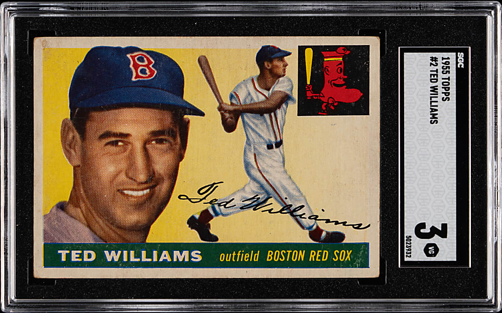 1955 Topps #2 Ted Williams SGC VG 3