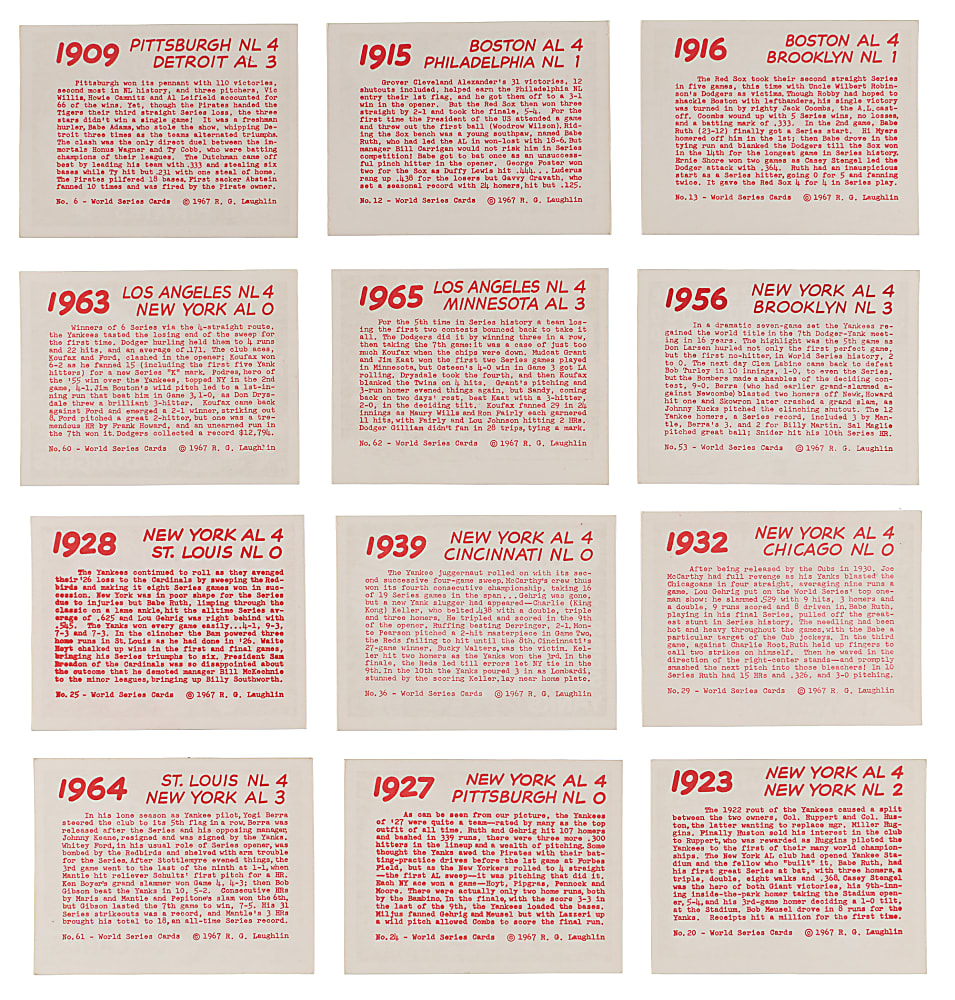 1974 Laughlin World Series Complete Set (64)