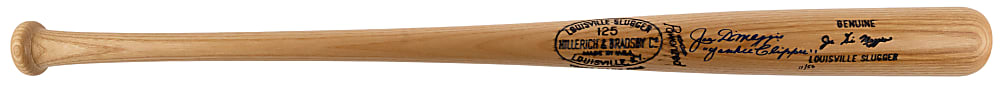 Joe DiMaggio Single-Signed Limited Edition Bat with "Yankee Clipper" Inscription - Yankee Clipper LOA