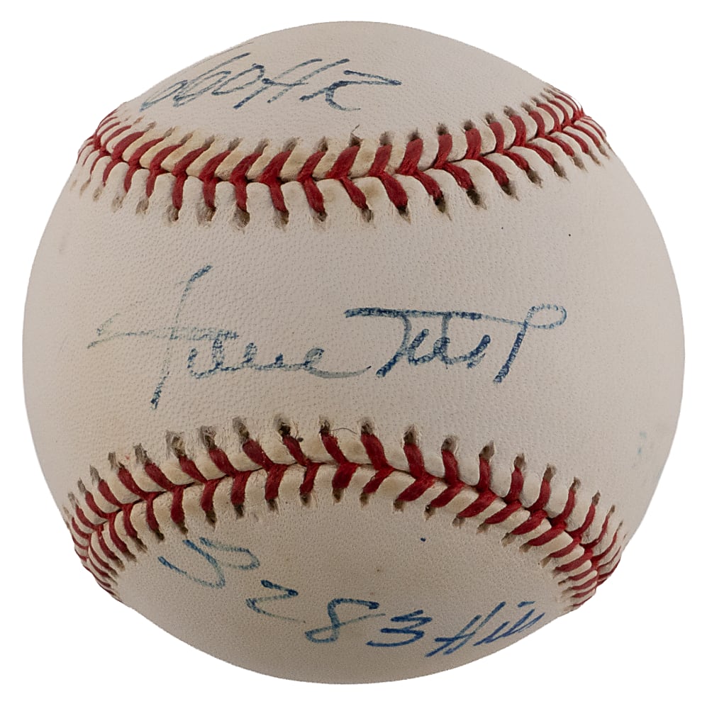 Willie Mays Single-Signed ONL/Coleman Baseball with "660 HR" & "3283 Hits" Inscriptions - Steiner Certified