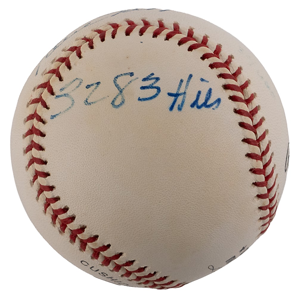 Willie Mays Single-Signed ONL/Coleman Baseball with "660 HR" & "3283 Hits" Inscriptions - Steiner Certified