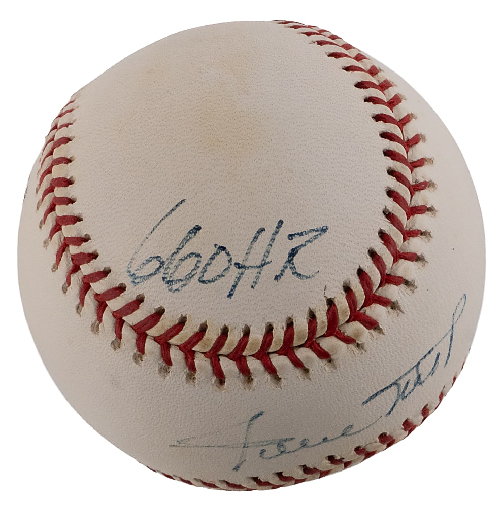 Willie Mays Single-Signed ONL/Coleman Baseball with "660 HR" & "3283 Hits" Inscriptions - Steiner Certified