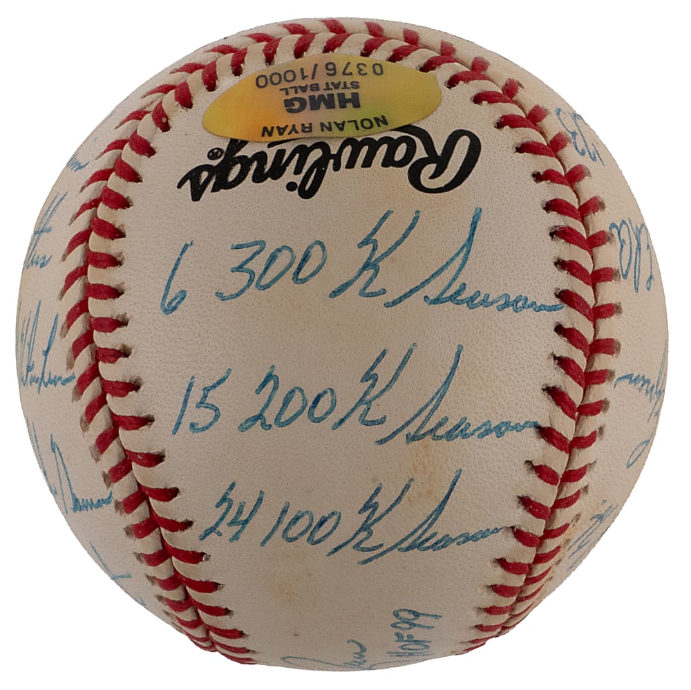 Nolan Ryan Signed Limited Edition STAT Baseball