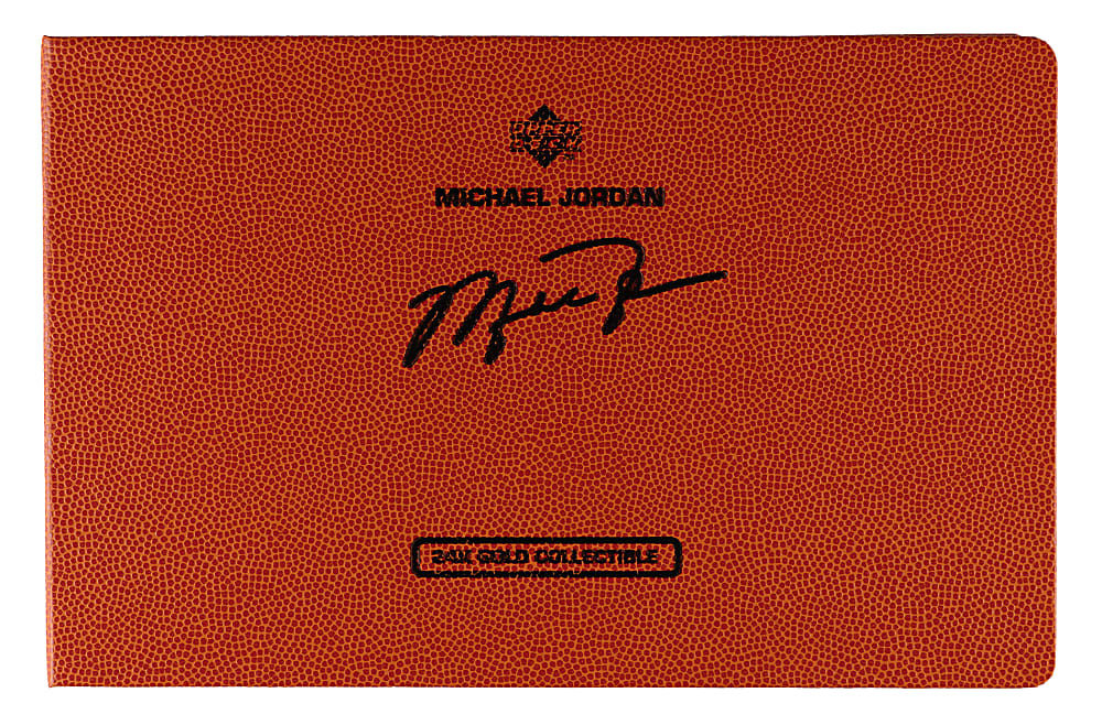 1997 Upper Deck Michael Jordan 24k Gold Limited Edition (6) Card Set in Album with Original Box