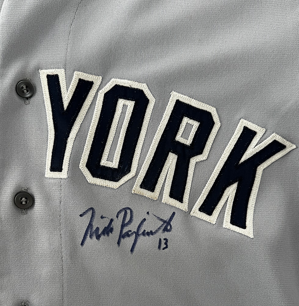 1986 Mike Pagliarulo Signed New York Yankees Game-Used Road Jersey