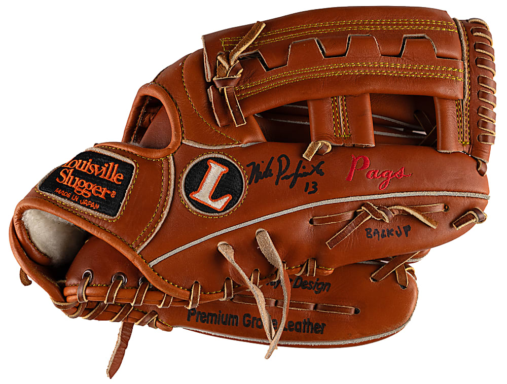 1994-1995 Mike "Pags" Pagliarulo Signed & Game-Used Personalized Louisville Slugger Glove