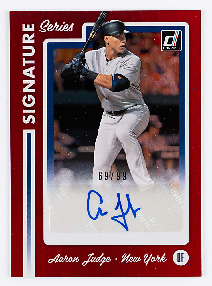 2017 Panini Donruss Signature Series Aaron Judge Certified Autograph Red #/99