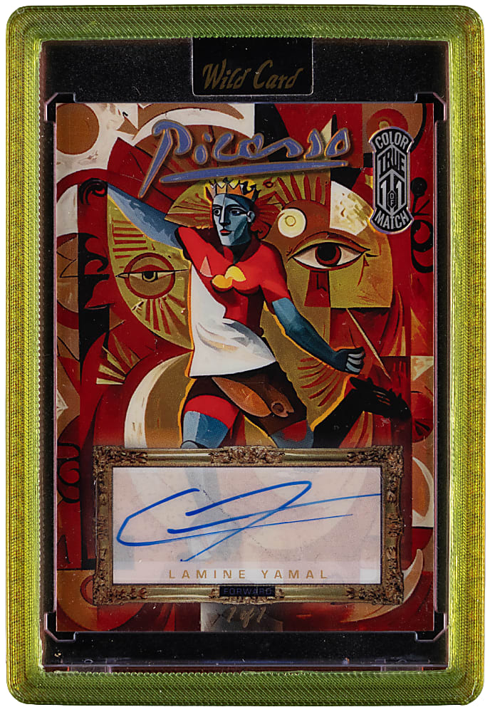 2024 Wild Card Soccer Lamine Yamal Picasso Autograph Color Match True #1/1