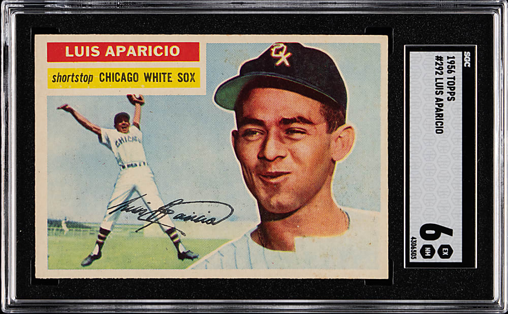 1956 Topps #292 Luis Aparicio Rookie SGC EX/NM 6