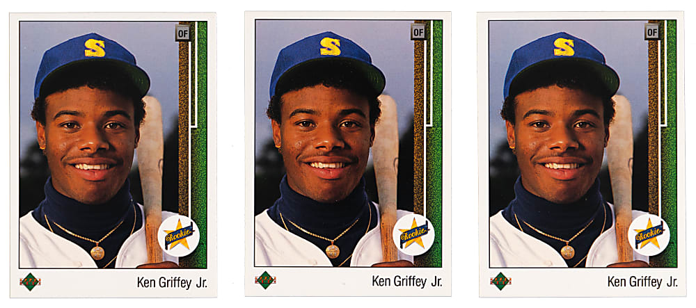 1989 Upper Deck #1 Ken Griffey Jr. Trio
