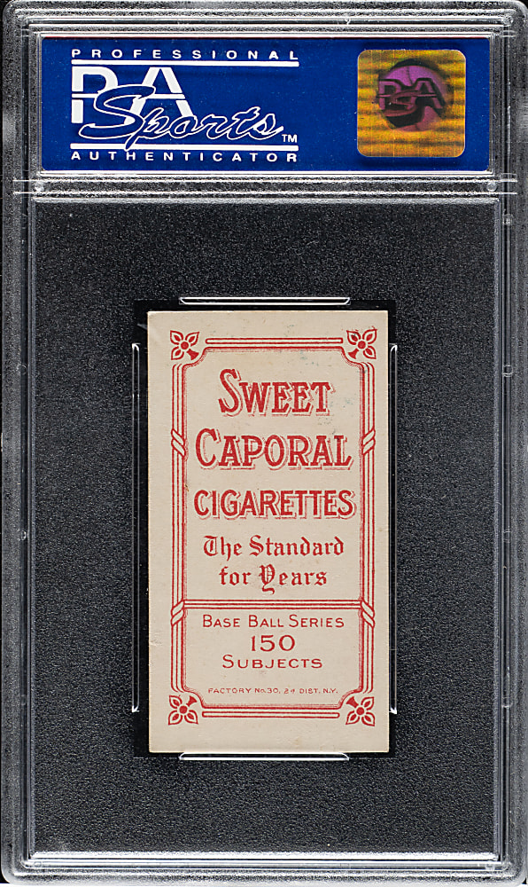 1909-1911 T206 White Border Hooks Wiltse Portrait No Cap PSA EX-MT 6