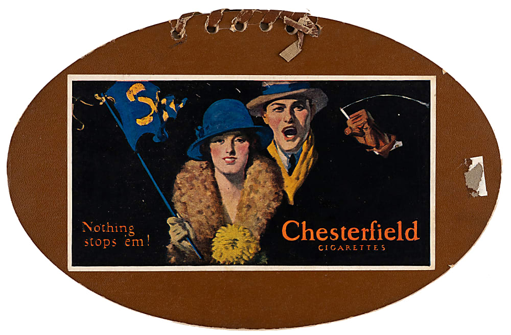 1924 Princeton vs. Harvard Football Shaped Program