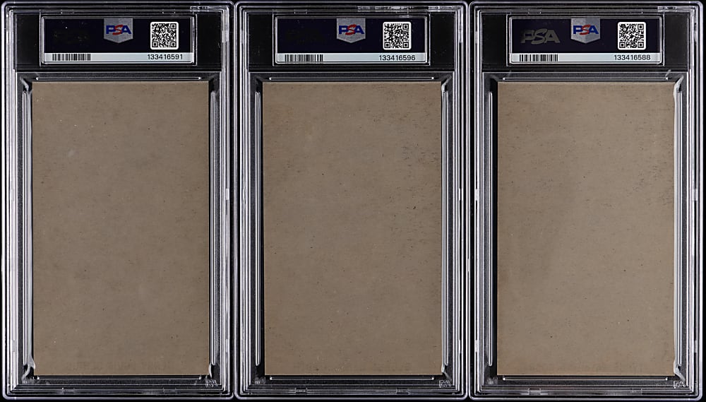1961 Wrigley Field Hall of Fame Exhibits Complete High-Grade Set (24) with (3) PSA Graded Cobb, Gehrig & Ruth