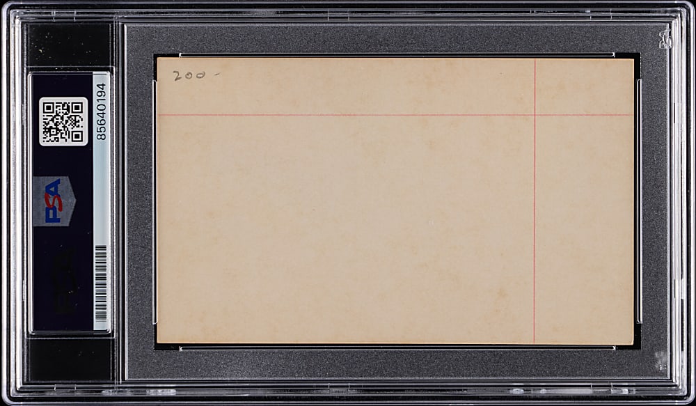 Tris Speaker Signed Index Card PSA/DNA Authentic