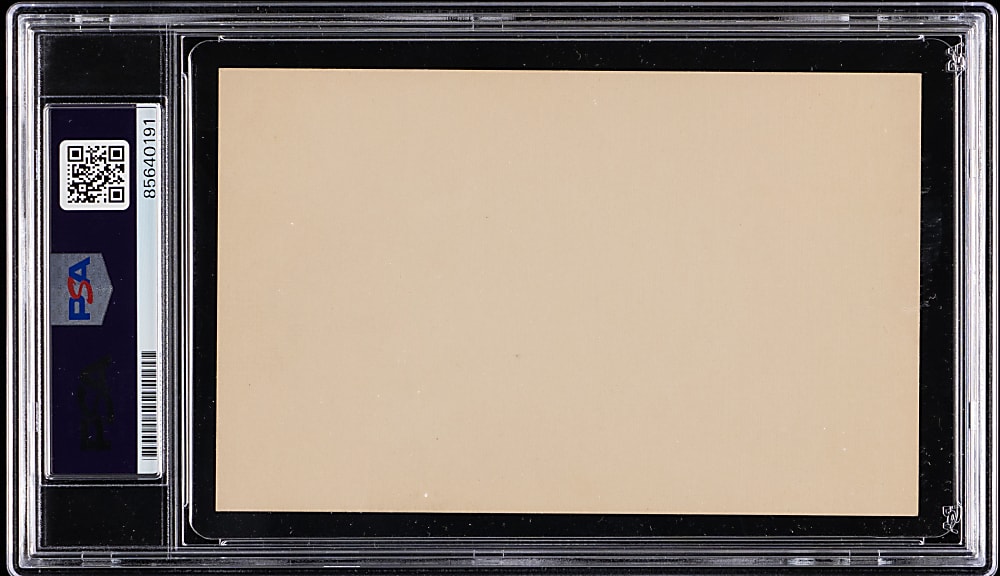 J. Franklin Baker Signed & "3rd Base Phila Americans" Inscribed Signed Index Card PSA/DNA Authentic