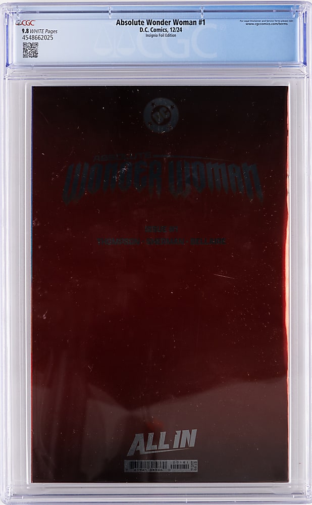 2024 Absolute Batman #1 & 2024 Absolute Wonder Woman #1 - Both CGC 9.8