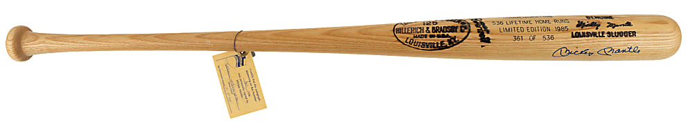 Mickey Mantle Signed Limited Edition Louisville Slugger Bat #/536 with Full JSA