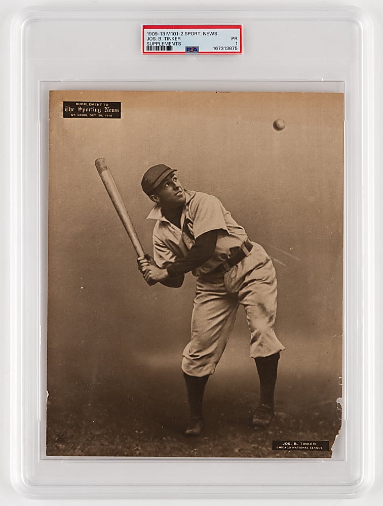 1909-1913 M101-2 Sporting News Supplements Joe Tinker PSA POOR 1