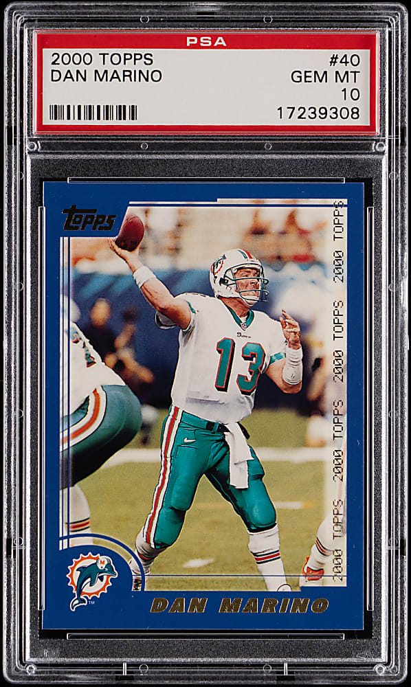 2000 Topps Football #40 Dan Marino PSA GEM MINT 10