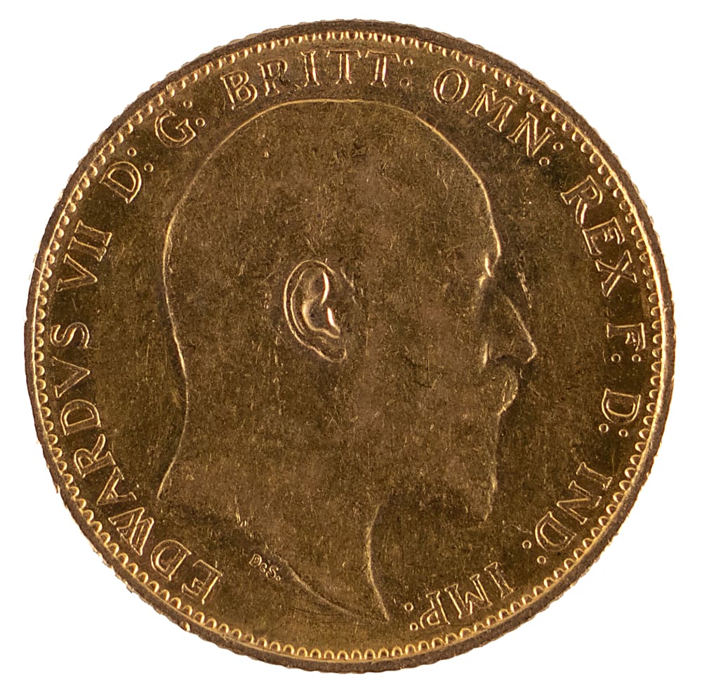 1909-M UK Royal Mint Gold Sovereign Coin