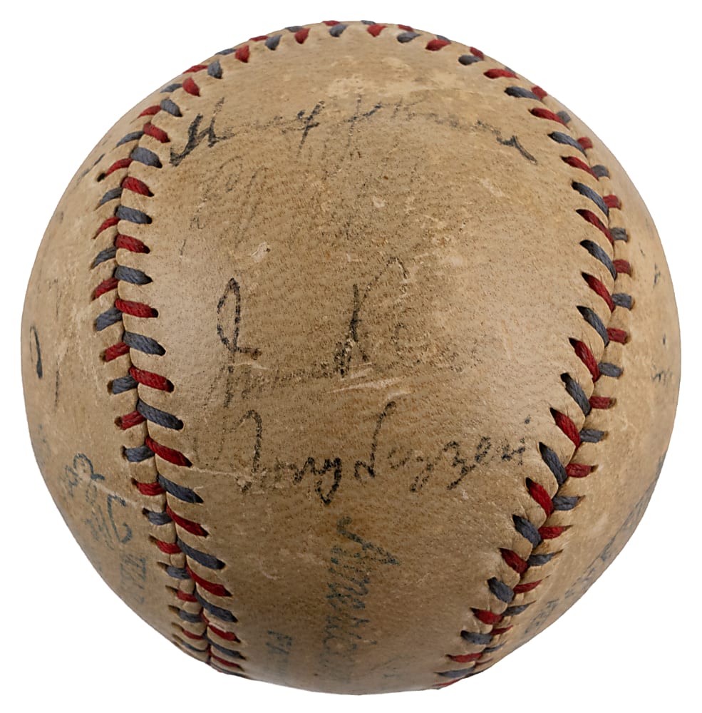 1931 New York Yankees Team-Signed Baseball with Babe Ruth & Lou Gehrig - Full JSA LOA