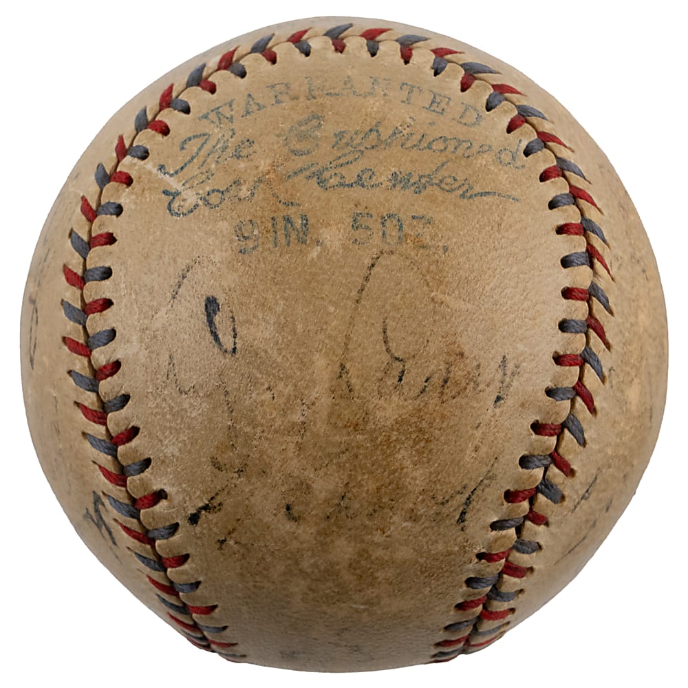 1931 New York Yankees Team-Signed Baseball with Babe Ruth & Lou Gehrig - Full JSA LOA