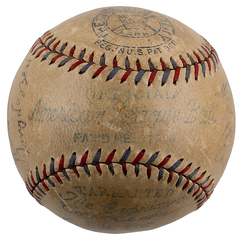 1931 New York Yankees Team-Signed Baseball with Babe Ruth & Lou Gehrig - Full JSA LOA