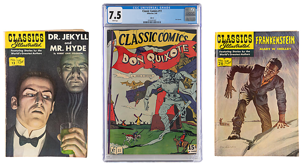 1944-1971 Classic Comics/Illustrated (8) Issues with (4) CGC Graded