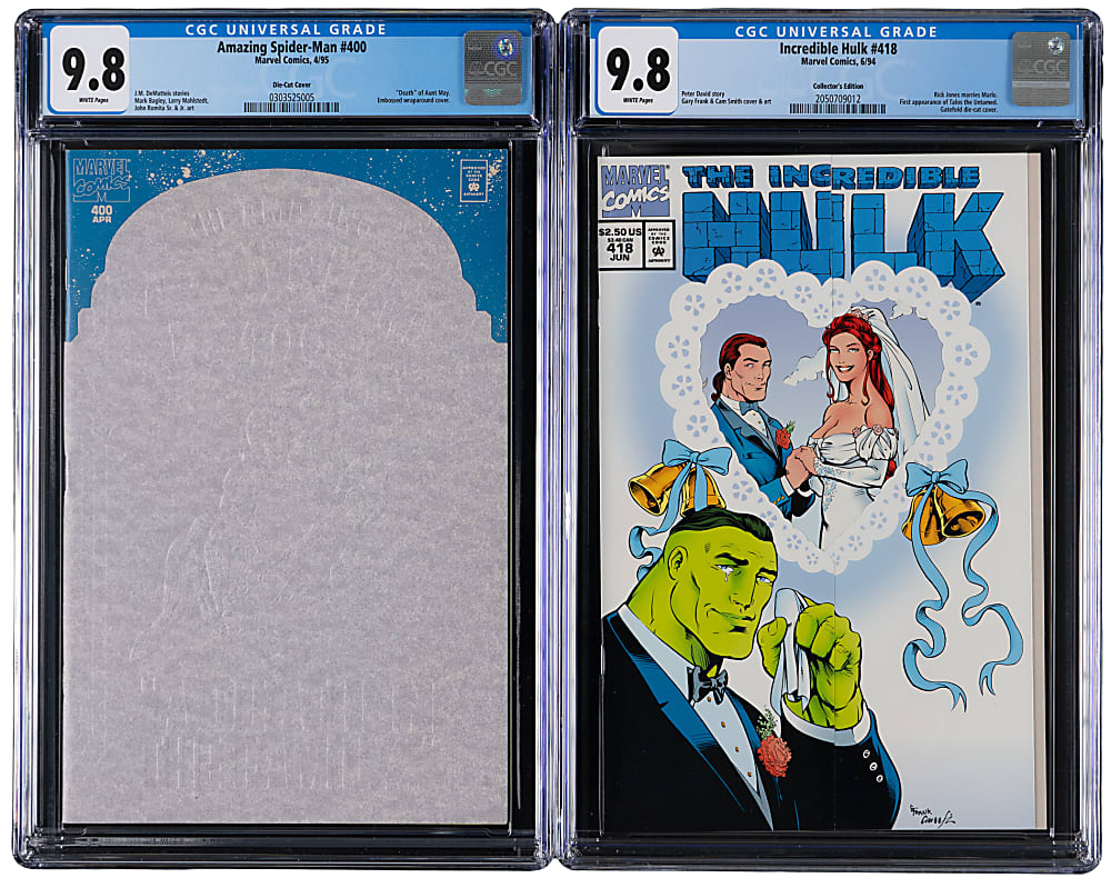 1963-2015 Marvel Super-Hero CGC Graded Comic Books (8) with 2015 Secret Wars #1 9.8 Signed by Mike Zeck