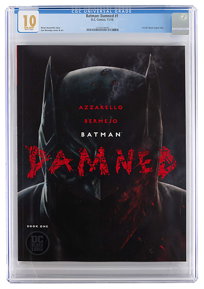 2018 DC Batman: Damned #1 First DC Black Label Title - CGC GEM MINT 10