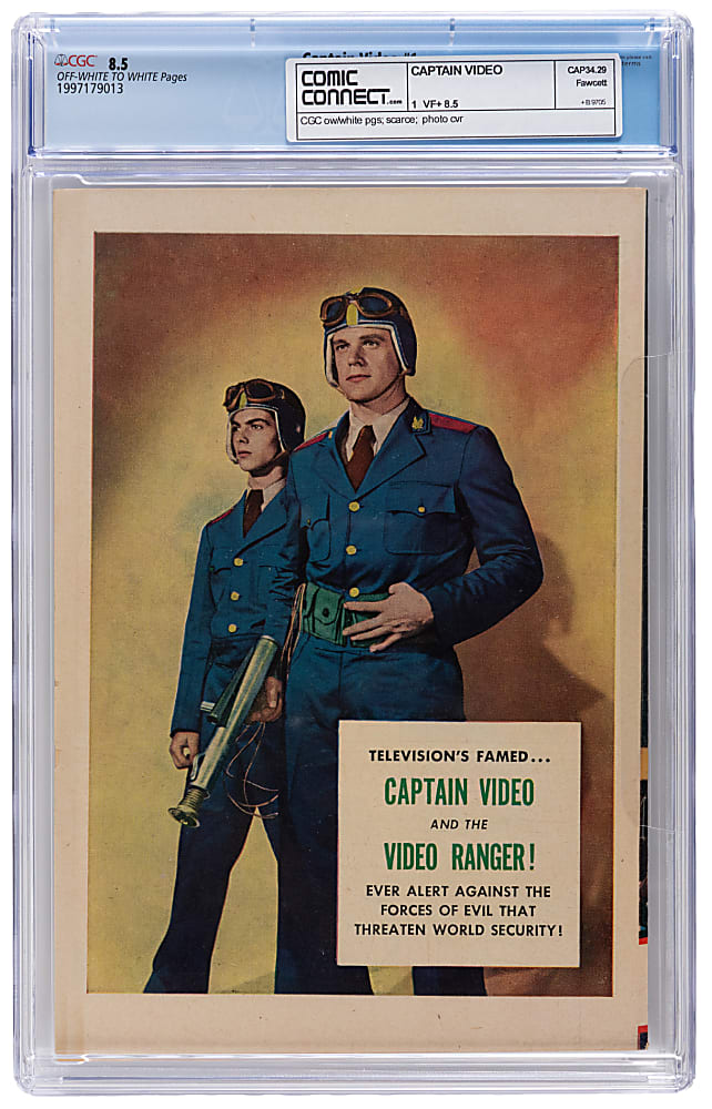 1951 Fawcett Publications Captain Video #1 - CGC 8.5