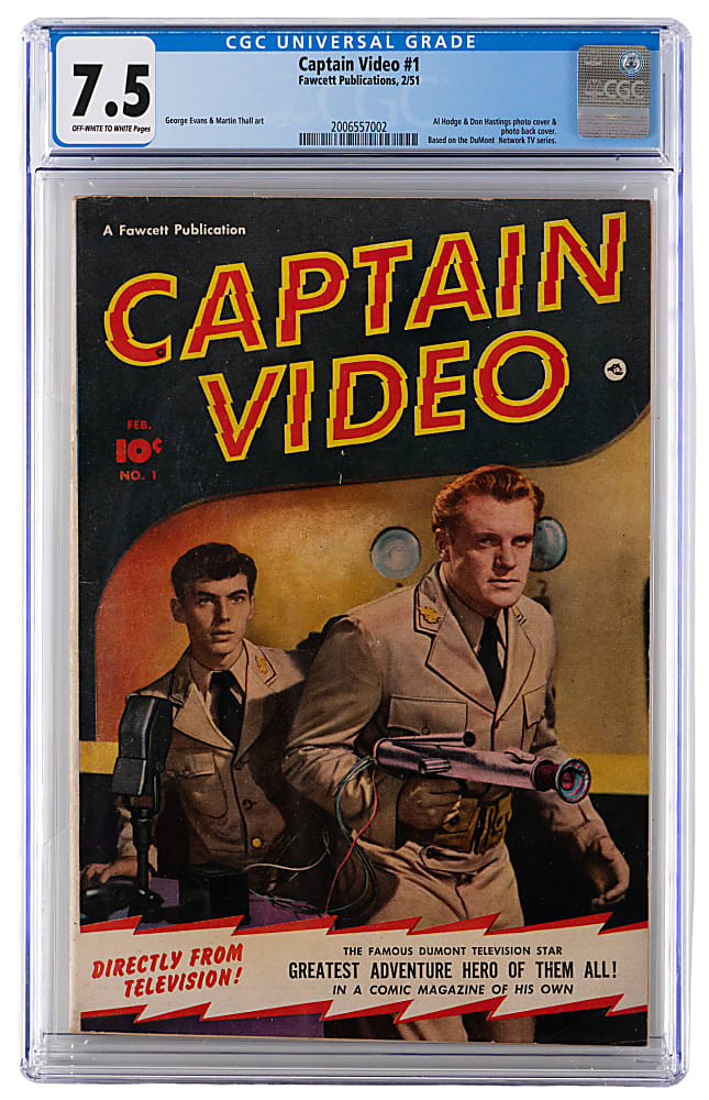 1951 Fawcett Publications Captain Video #1 - CGC 7.5