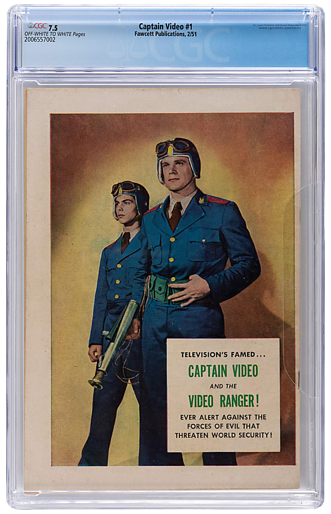 1951 Fawcett Publications Captain Video #1 - CGC 7.5