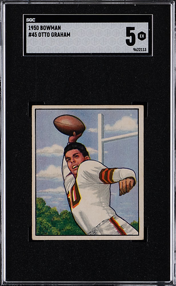 1950 Bowman Football #45 Otto Graham SGC EX 5
