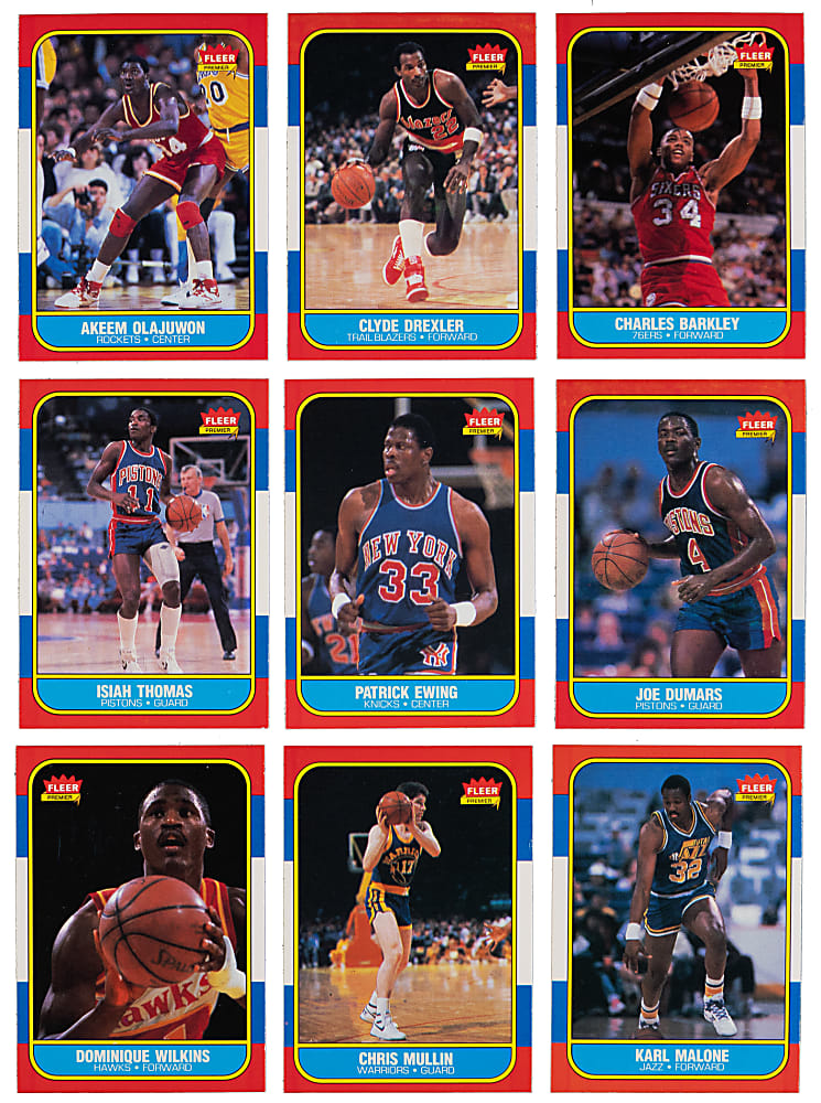 1986-1987 Fleer Basketball High-Grade Near Complete Set (131/132) - Sharp!