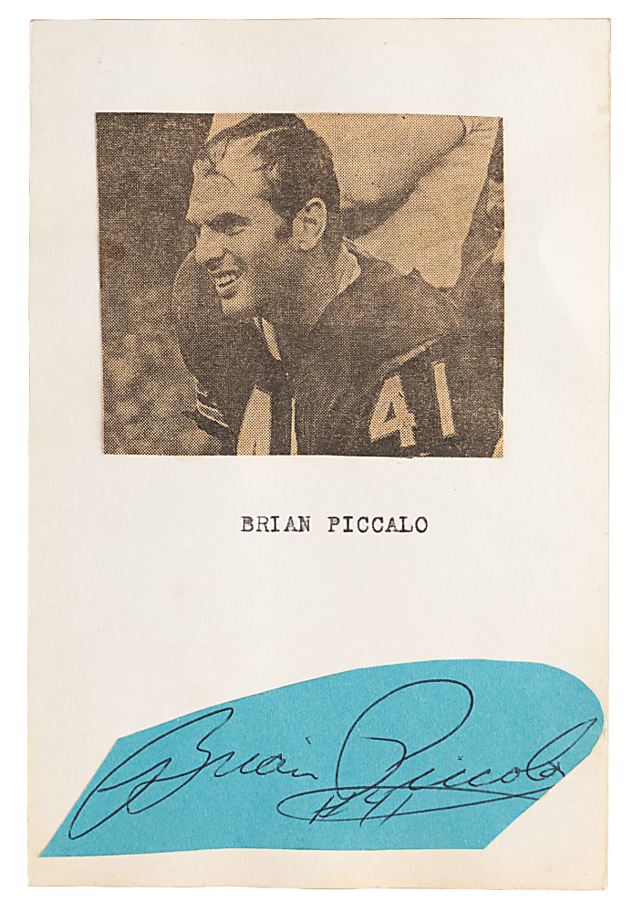 Brian Piccolo Cut Signature with “#41” Inscription - Full JSA LOA